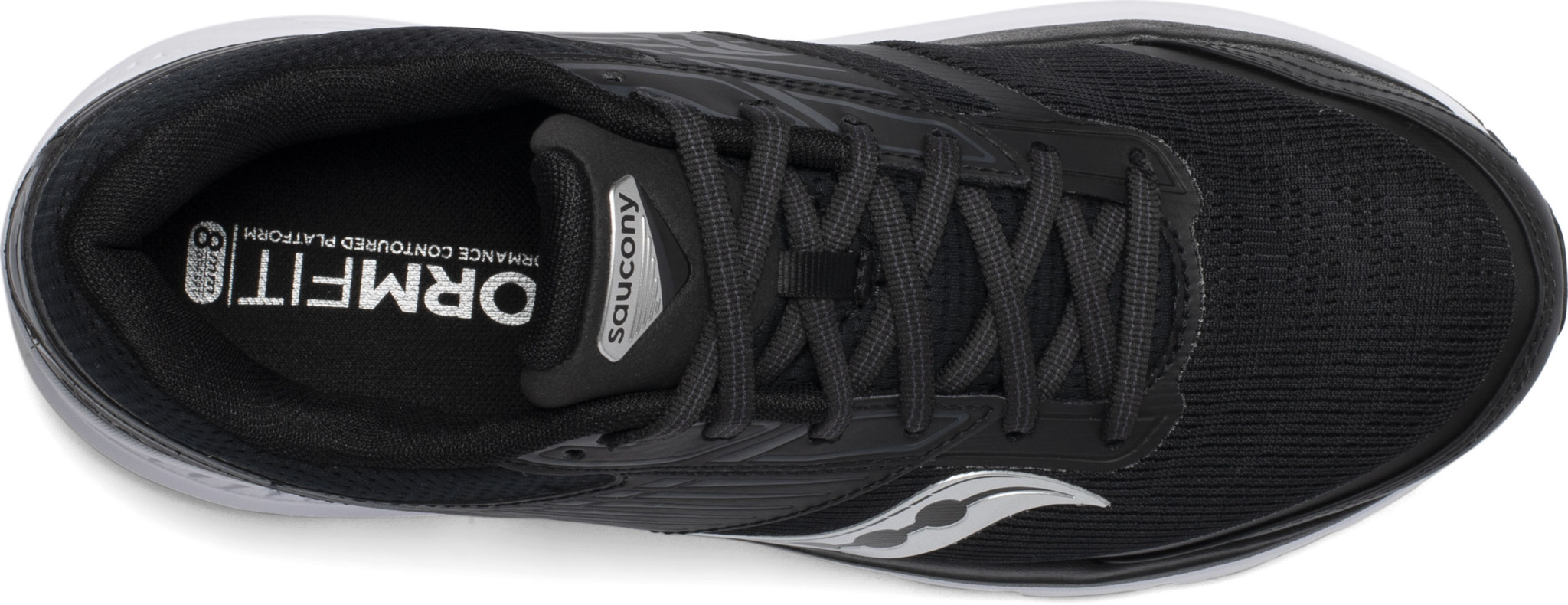 Saucony Men's ECHELON 8 Running Shoe - Black/White